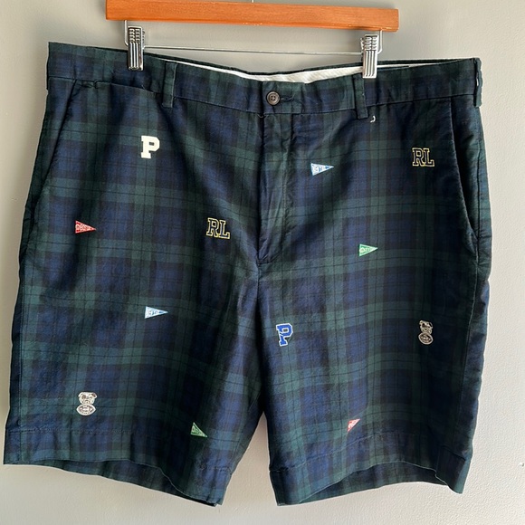 Polo Ralph Lauren Other - Polo Ralph Lauren Blackwatch Tartan College Plaid
Classic Fit Chino Shorts Sz 40